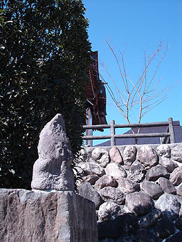 天に向かって