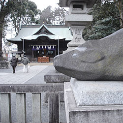 天神様には牛!